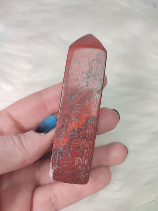 Punta jaspe rojo 111 gramos - 217