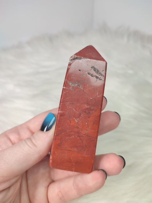 Punta jaspe rojo 144 gramos - 204