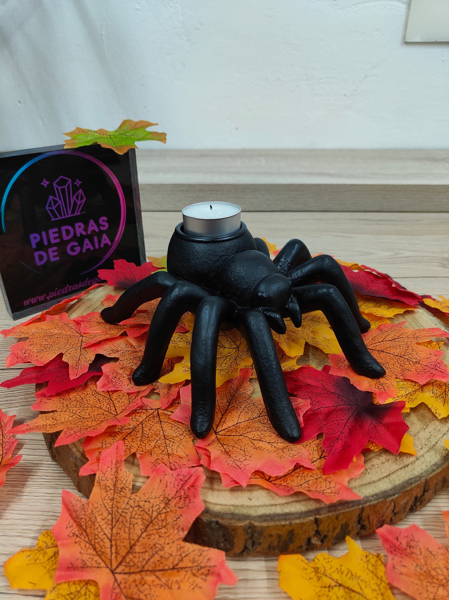 Porta Velas Tarántula negra