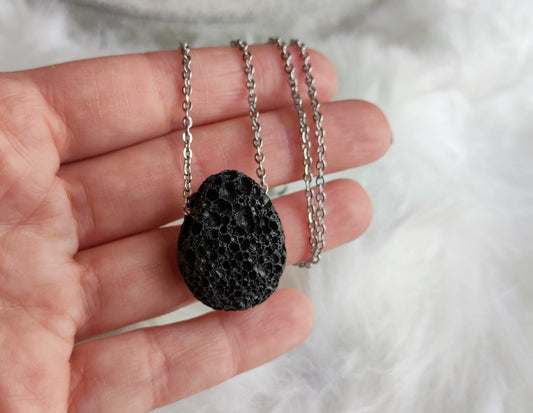 Collar roca volcánica - Perita - Caramelito