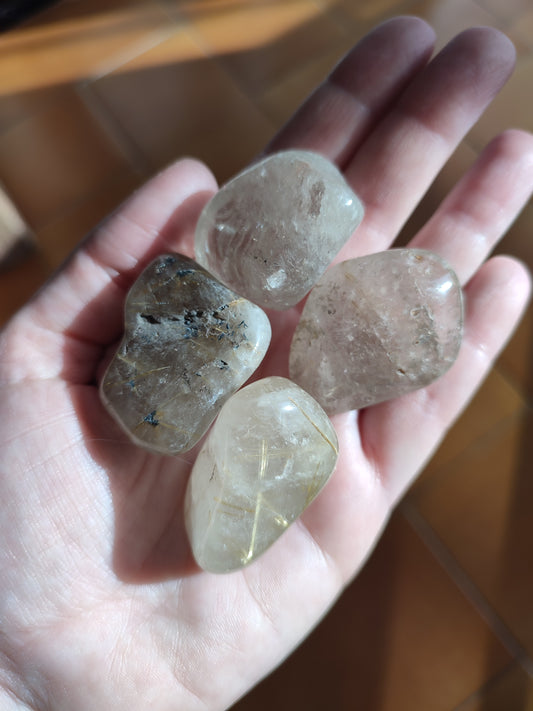 Rodado cuarzo rutilo grande