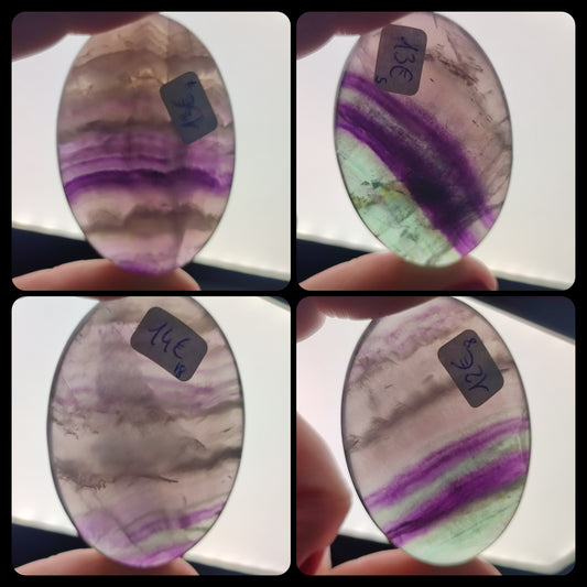 Rodado flúorita multicolor - Varios