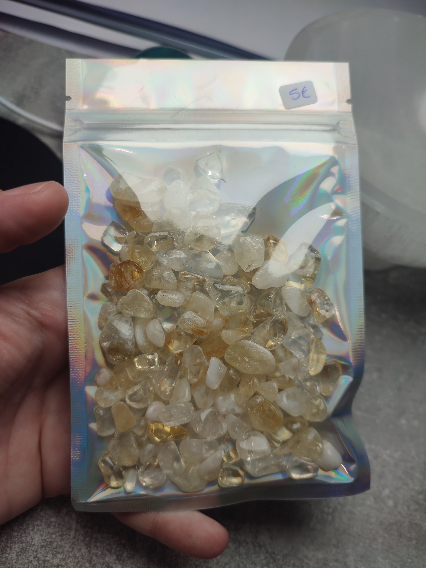 Pack chips, mini cuarzos y varitas de minerales varios modelos
