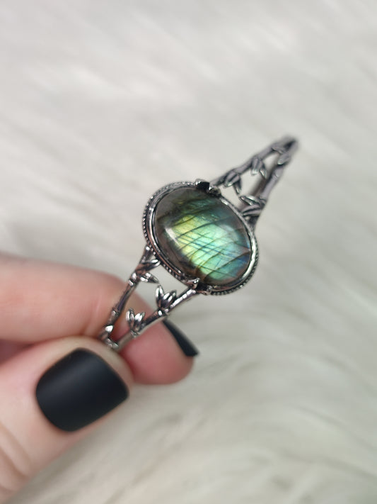 Brazalete ajustable con labradorita - n° 2