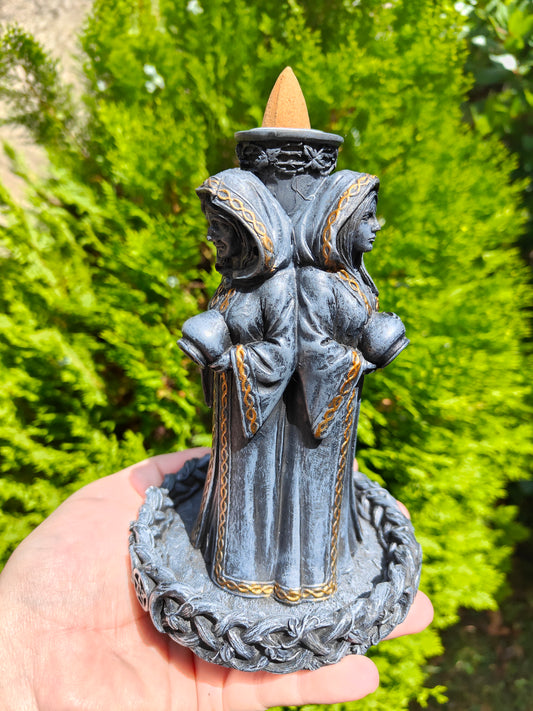 Quemador De Incienso Reflujo Triple Diosa