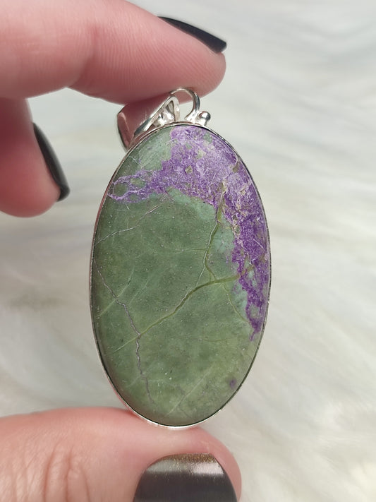Colgante baño de plata con atlantisita
