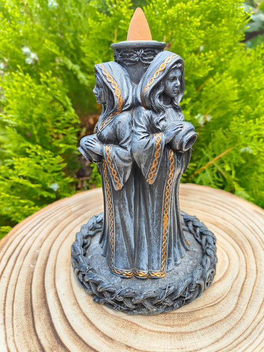 Quemador De Incienso Reflujo Triple Diosa