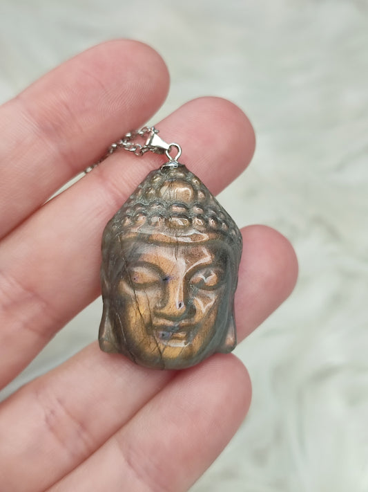 Colgante plata 925 y labradorita - Buda 174