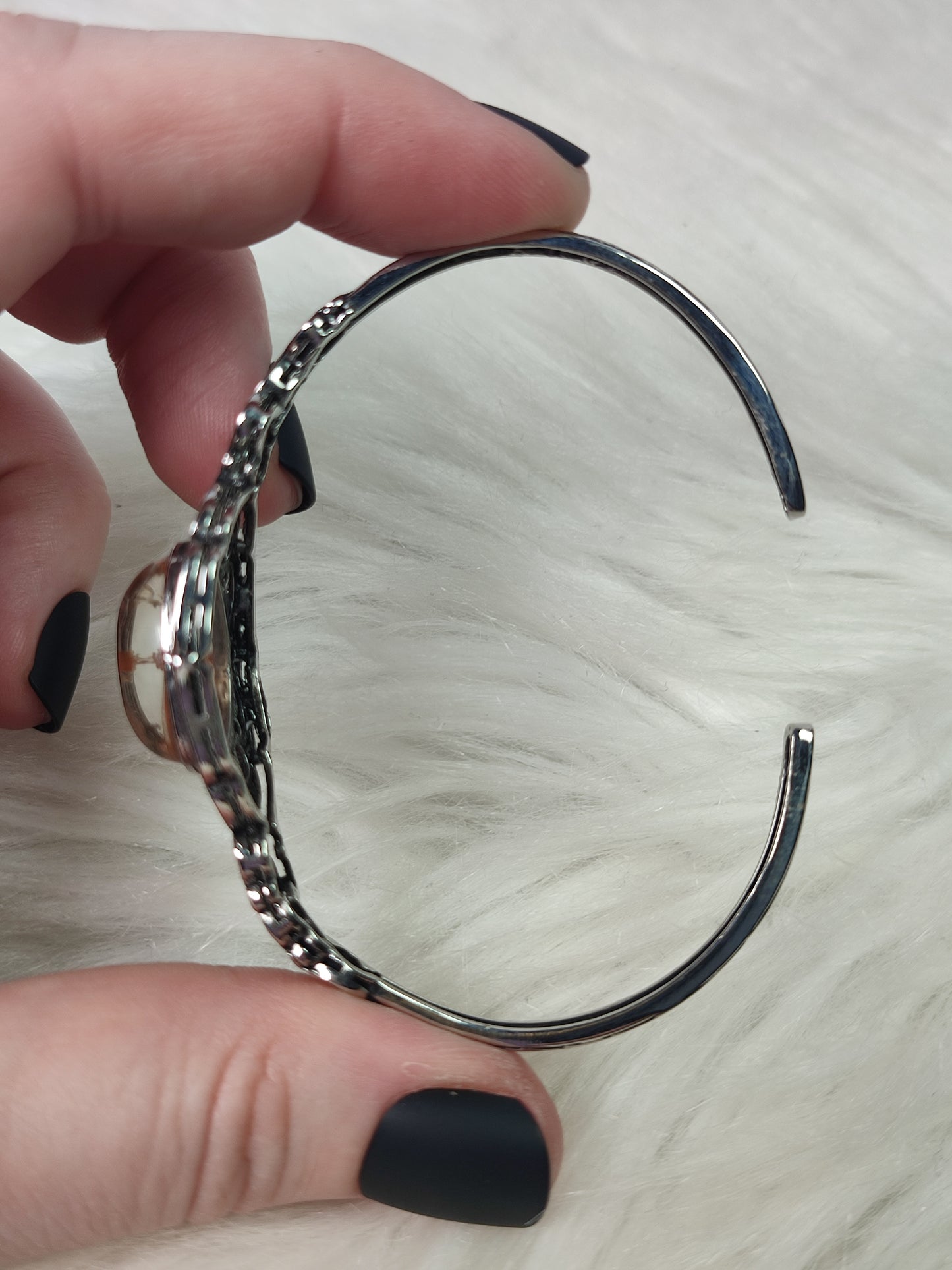 Brazalete ajustable con cuarzo jardín - n° 8
