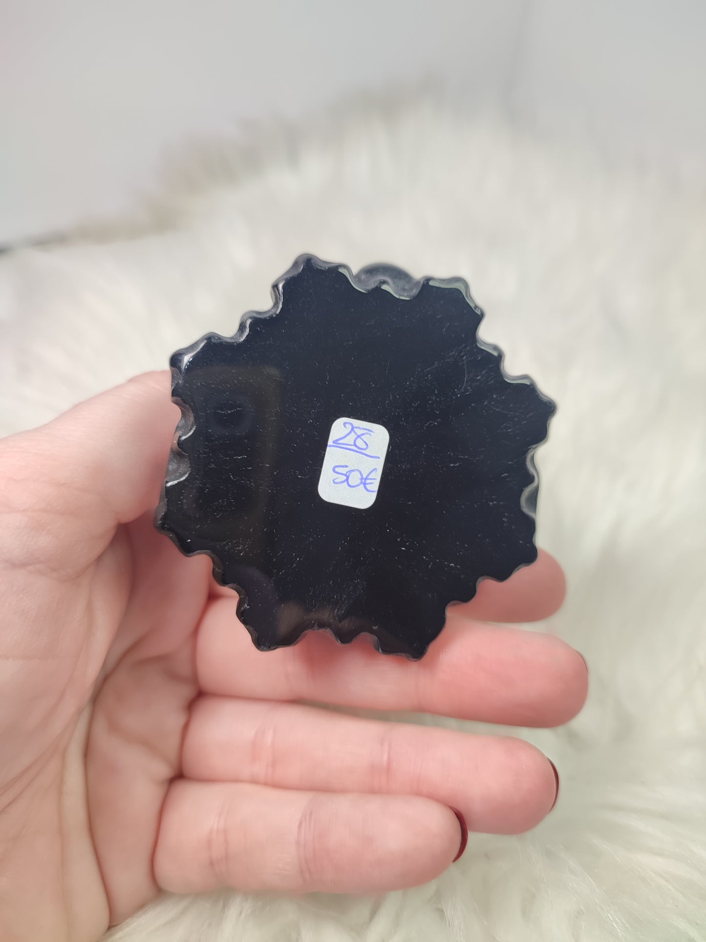 Busto Horus tallado en Obsidiana negra n° 28