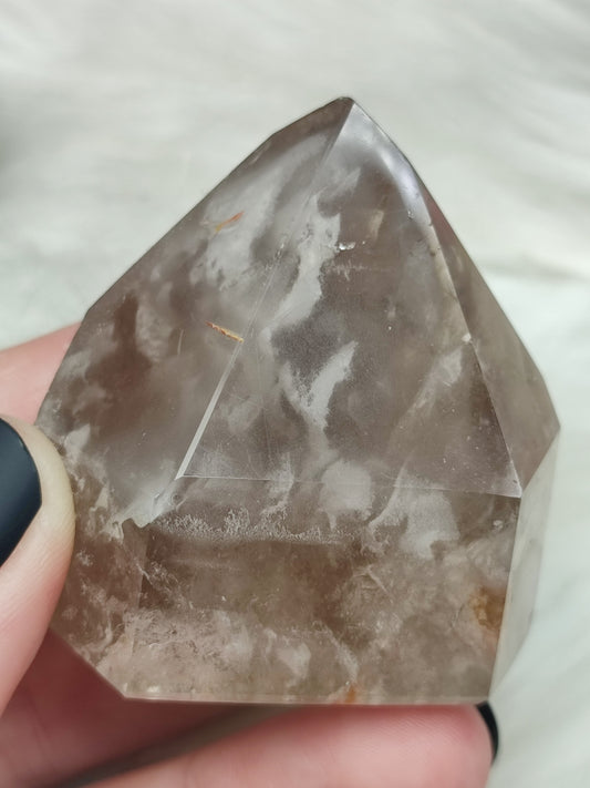 Punta cuarzo fantasma con niebla n°39
