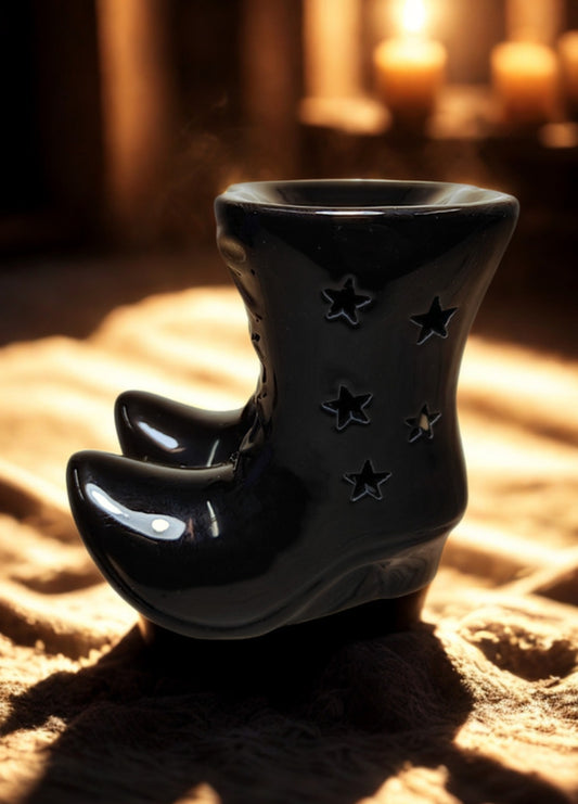 Quemador De Aceite/Cera Botas De Bruja