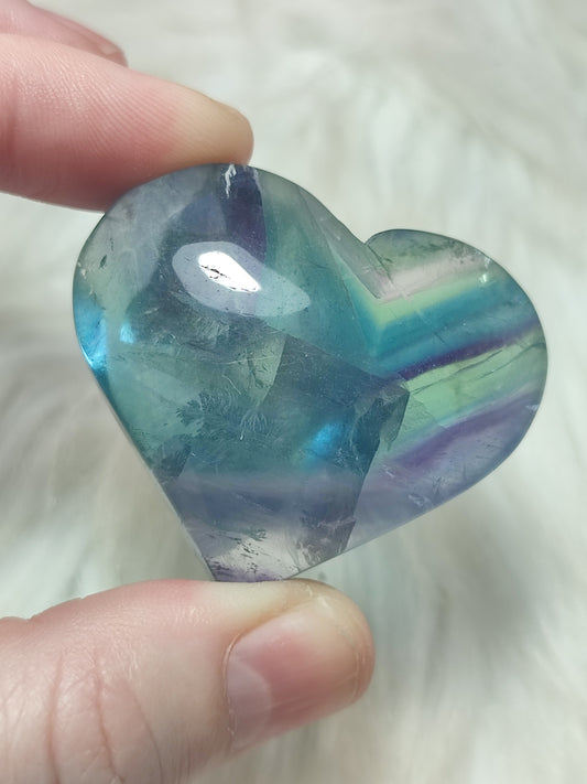 Corazón flúorita n°114