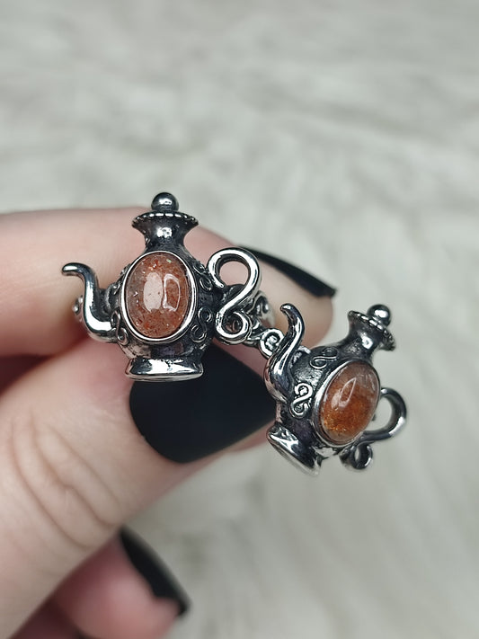 Anillo bisutería ajustable con piedra sol - ver descripción