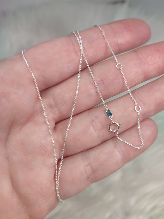 Cadena fina plata de ley 925 - 45 a 50 centimetros ajustable