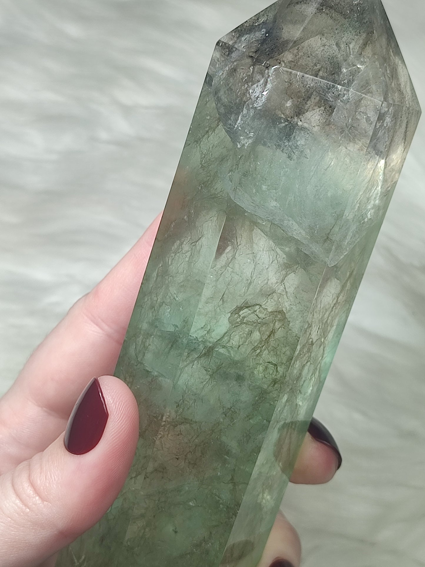 Gran Punta flúorita Ahumada n° 110 - Video