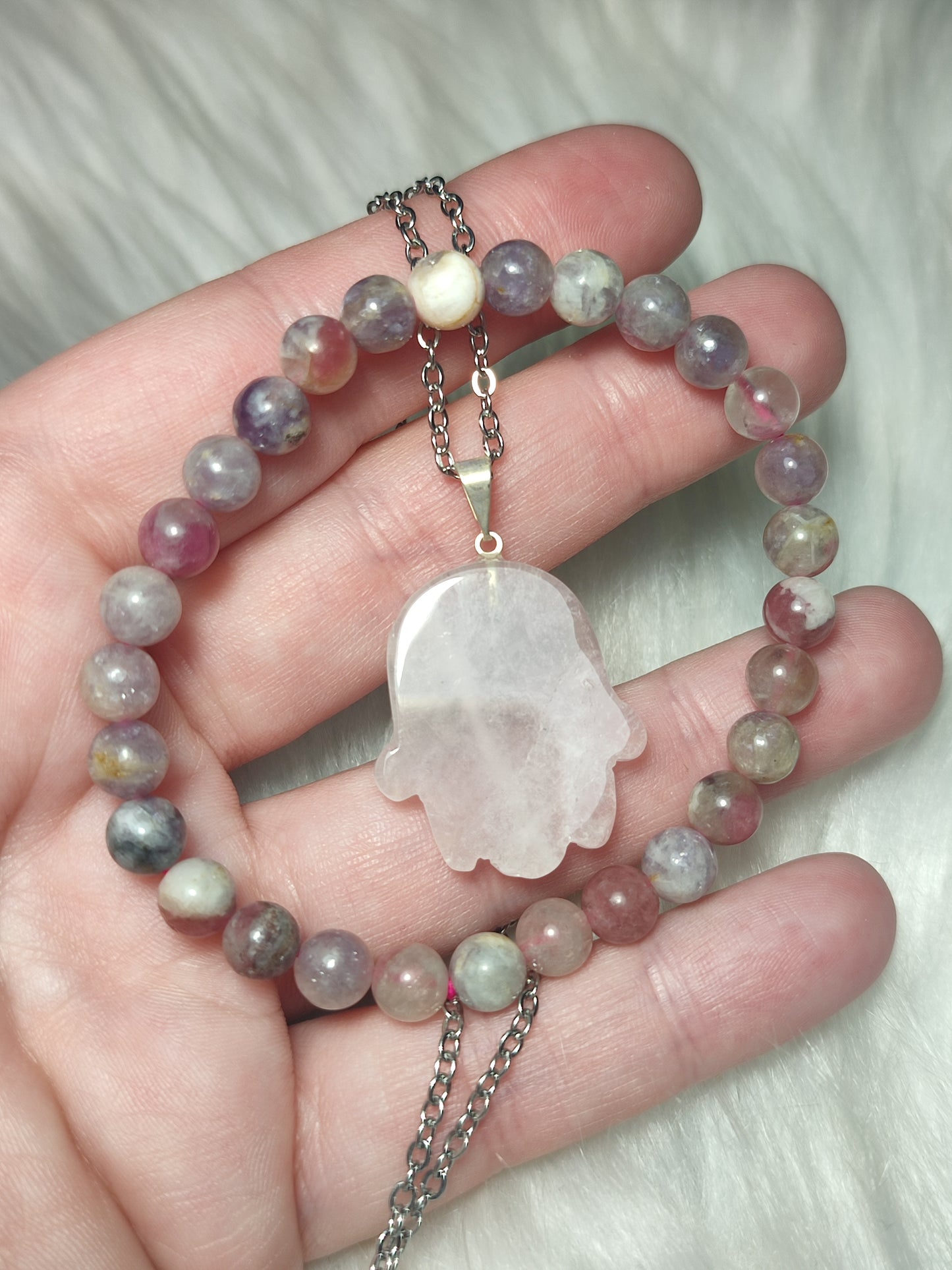 Conjunto colgante y pulsera n°428