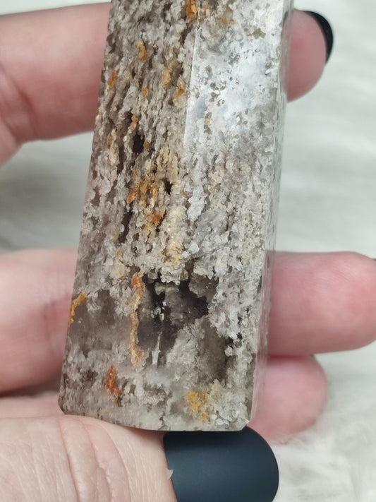 Punta cuarzo lodolita mil capas n°52