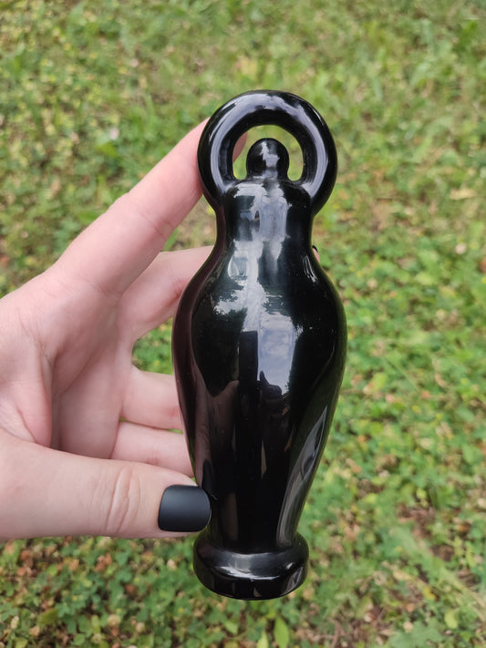 Diosa Espiral Obsidiana negra