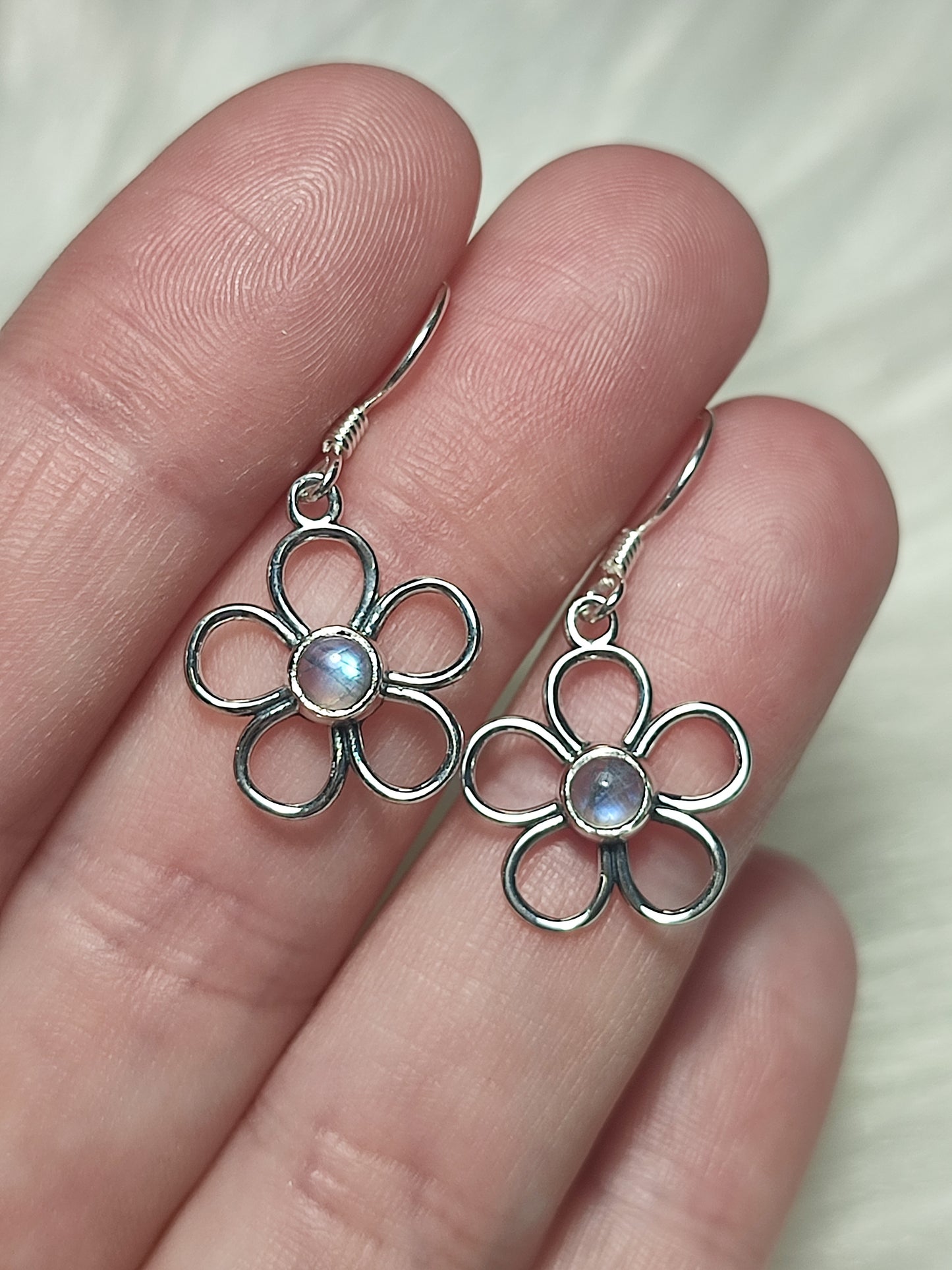 Pendientes plata 925 - Modelo Flor