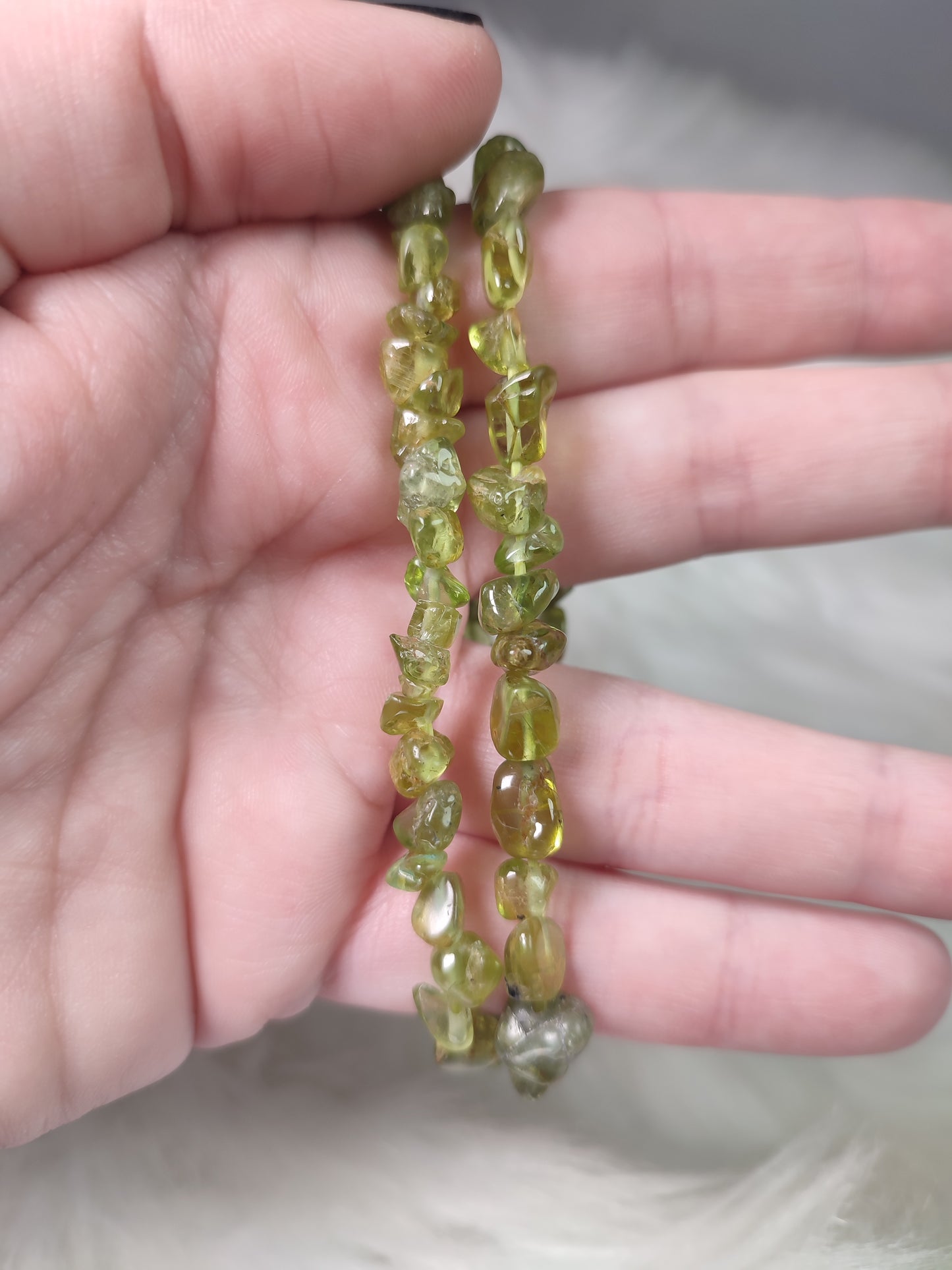 Pulsera chips diferentes minerales