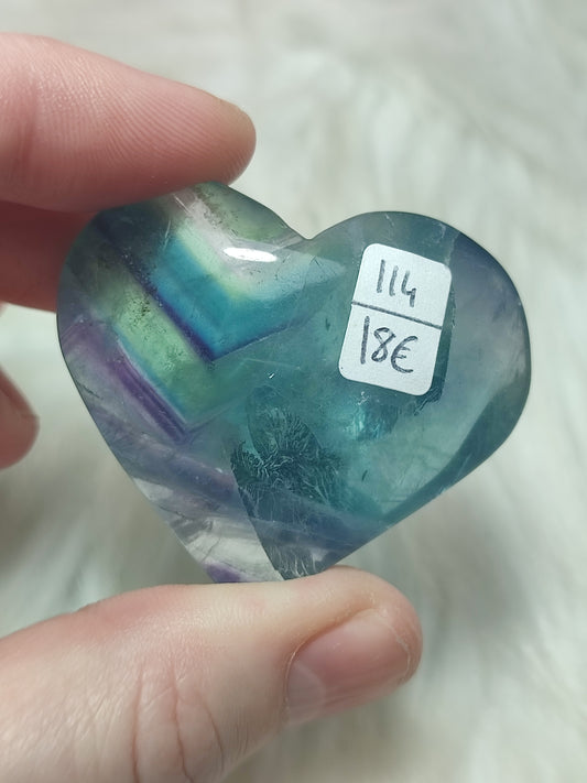 Corazón flúorita n°114