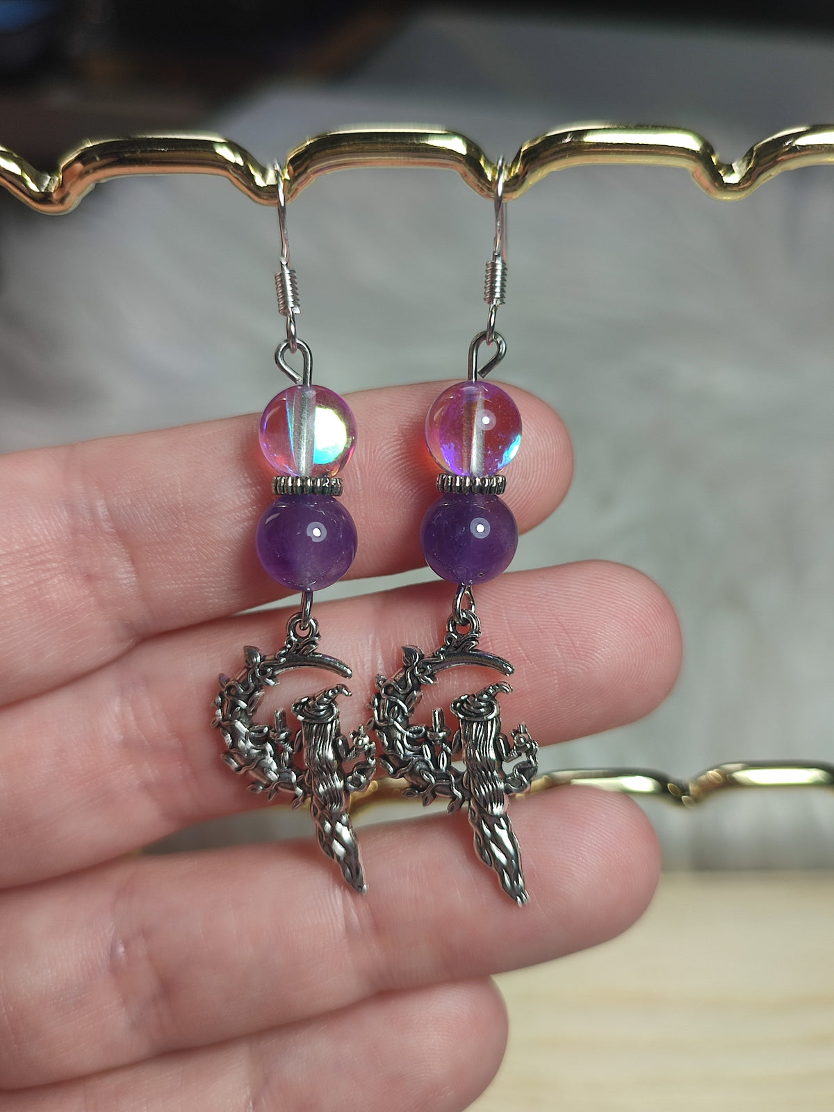 Pendientes largos - Modelo moon witch