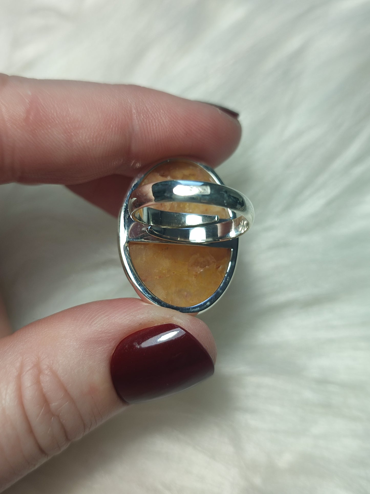 Anillo plata 925 con cuarzo Sanador - ajustable n° 53