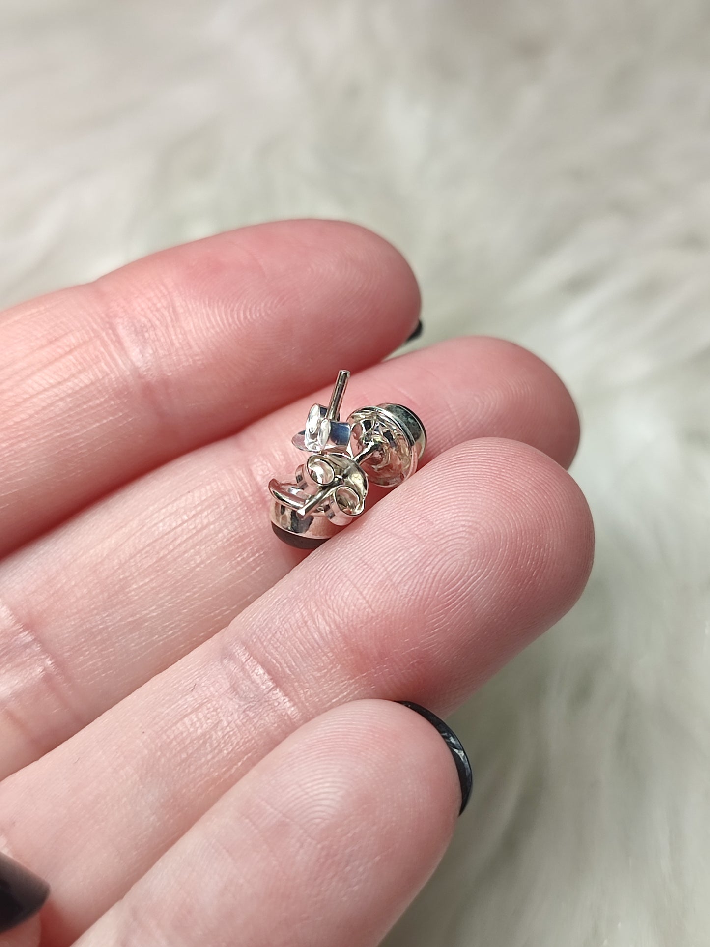 Pendientes plata 925 con modelo boton - varios