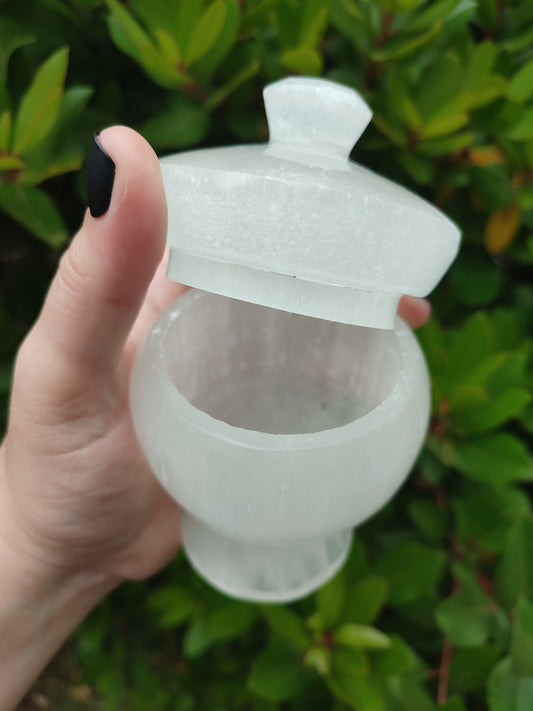 Cáliz - Joyero selenita + 600 gramos