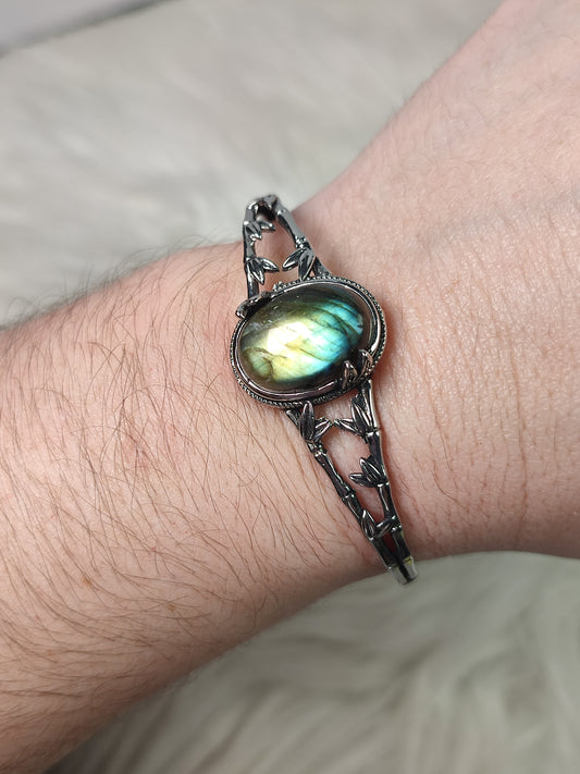 Brazalete ajustable con labradorita - n° 2