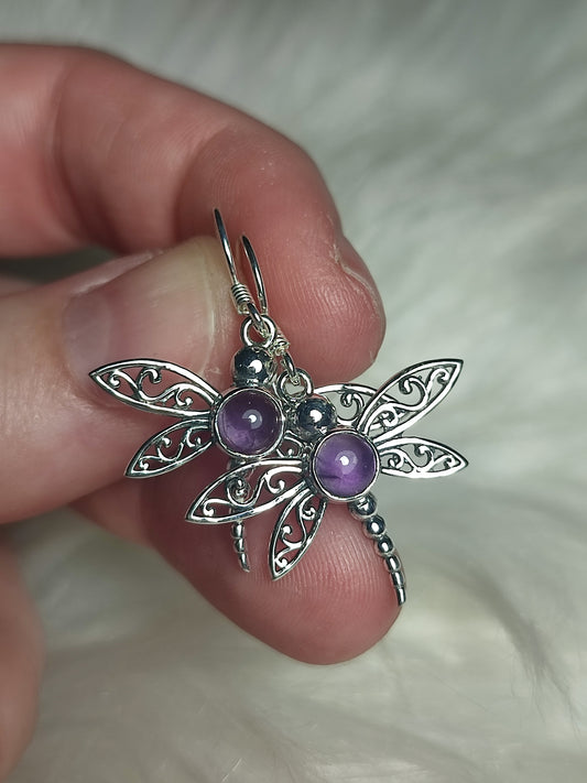 Pendientes plata 925 - Modelo Libélula