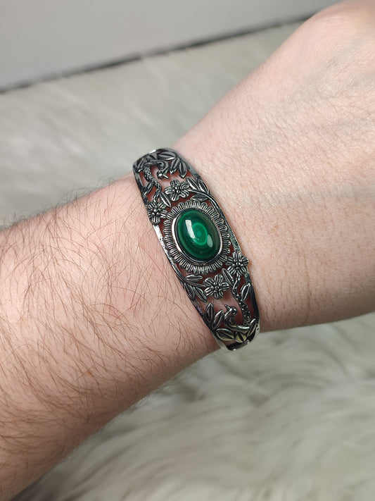 Brazalete ajustable con malaquita - n° 4