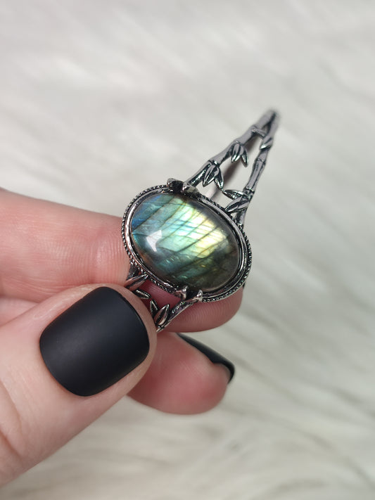 Brazalete ajustable con labradorita - n° 1