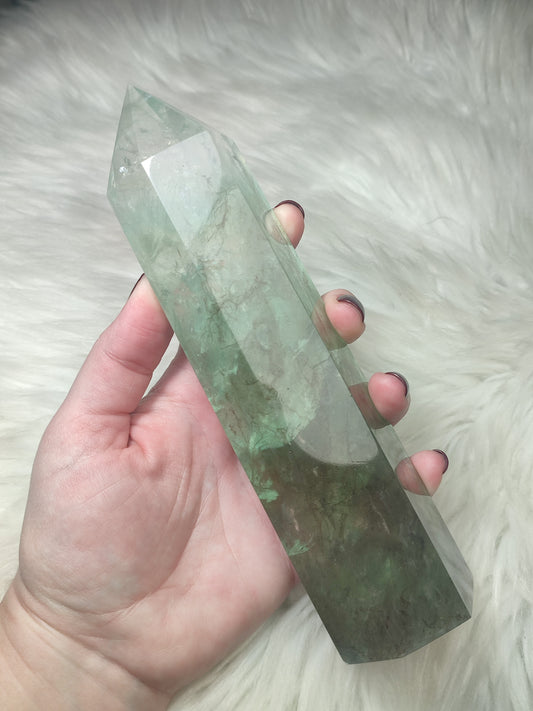 Gran Punta flúorita Ahumada 850 gramos n° 152 - Video