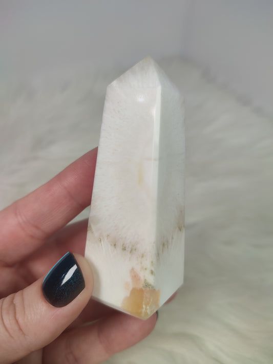 Punta escolecita con estilbita - n° 77