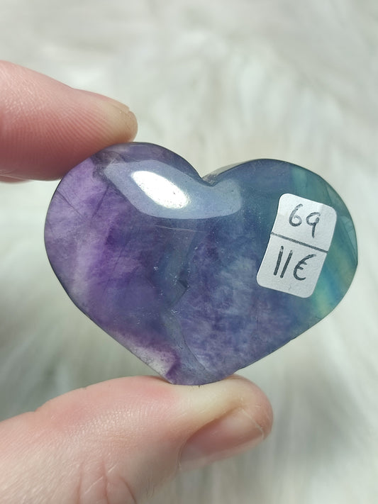 Corazón flúorita n°69