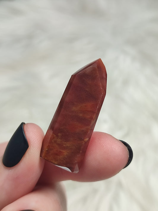 Punta cuarzo anfíbol n° 79