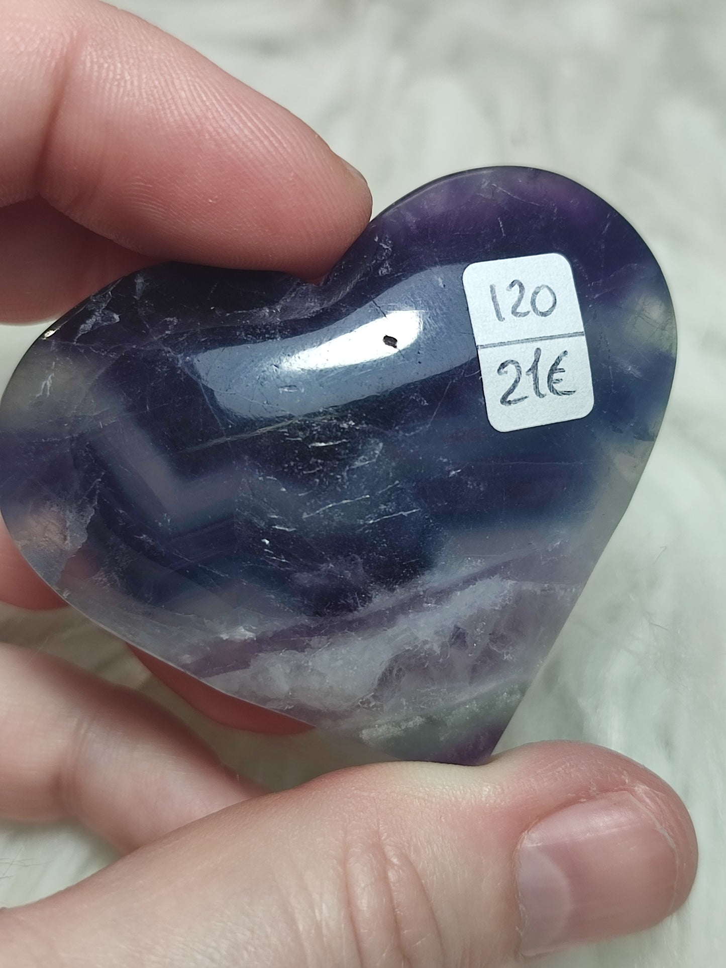 Corazón flúorita n°120