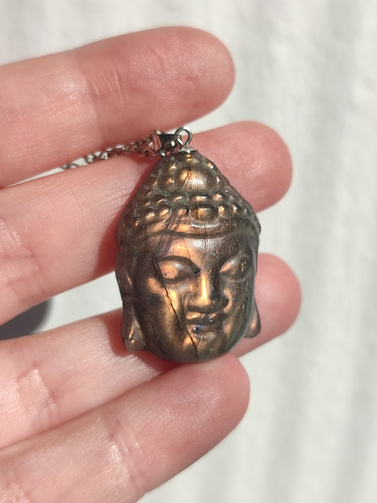 Colgante plata 925 y labradorita - Buda 174