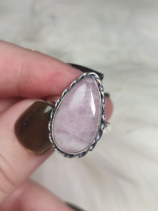 Anillo baño de plata con kuncita n° 21