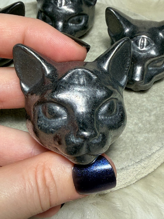 Cabeza Gato sphynx shungit