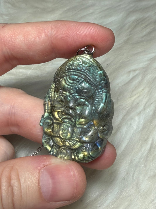 Collar Labradorita Ganesha - Ganesh n°248