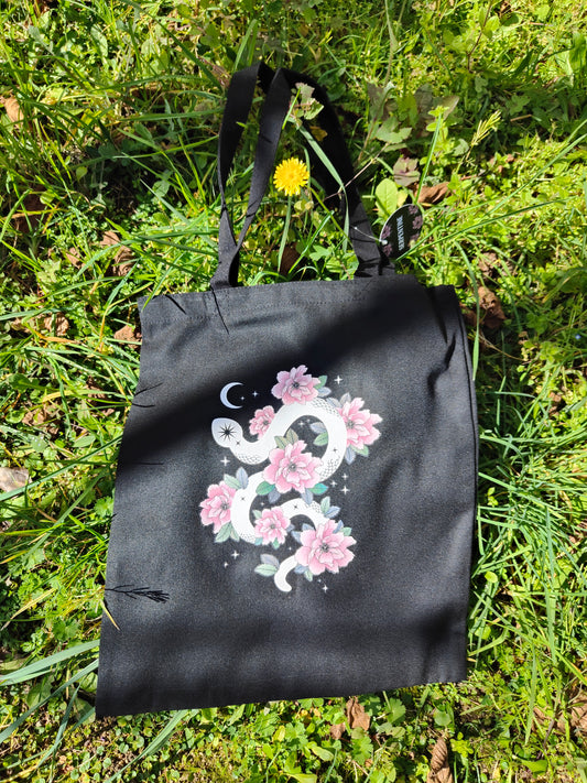 Tote Bag Serpiente Floral