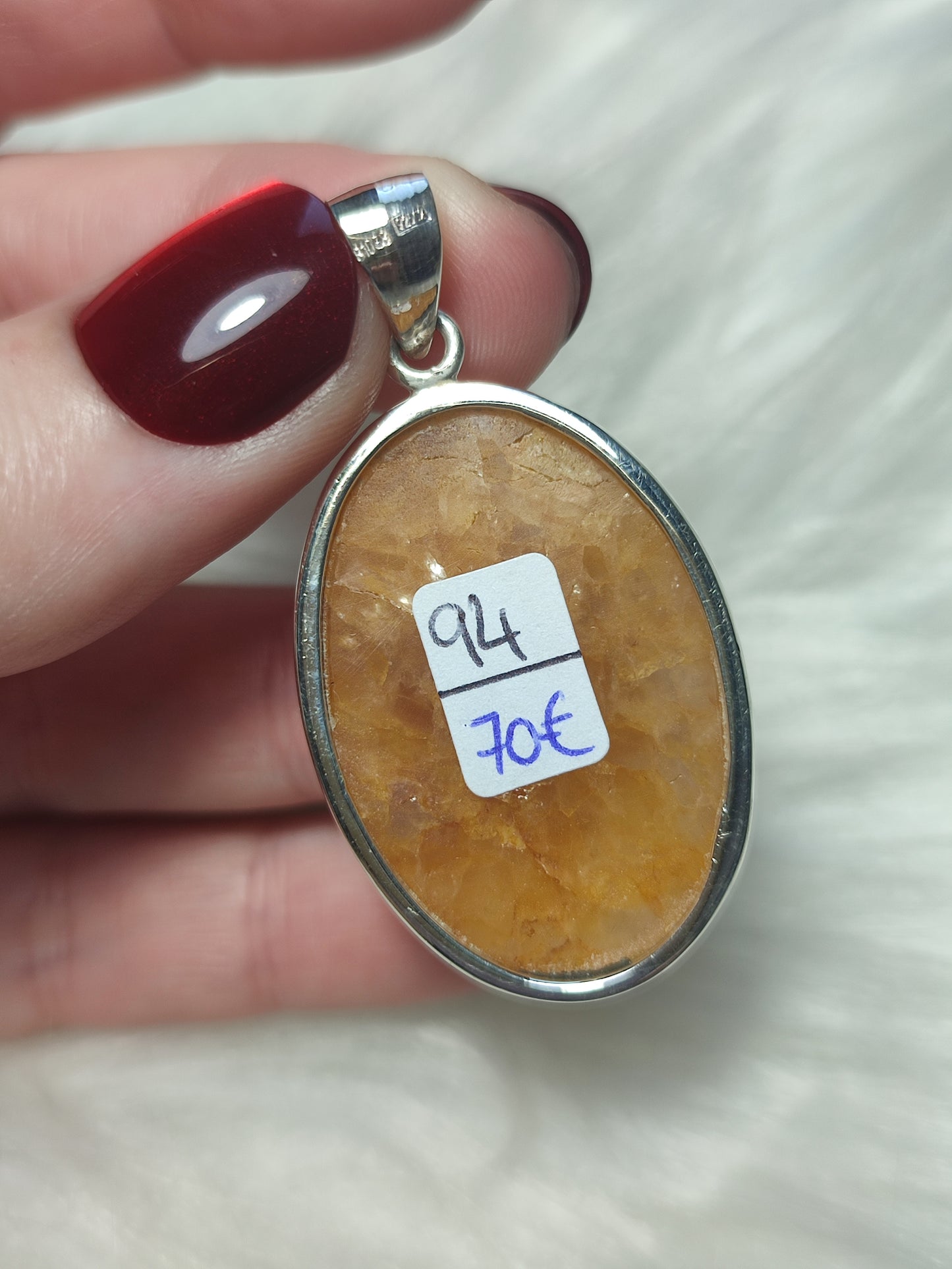 Colgante plata 925 con cuarzo Sanador n°94