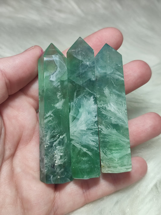 Punta fluorita snowflake - video