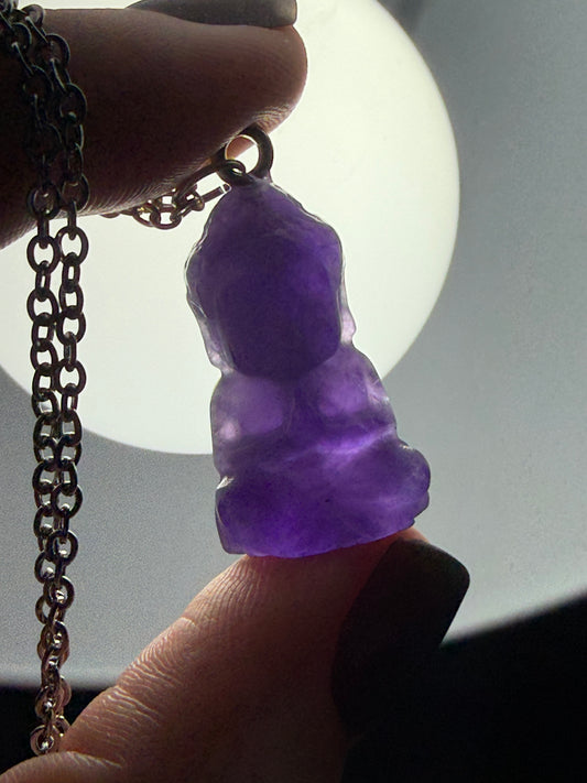 Collar buda amatista n° 1