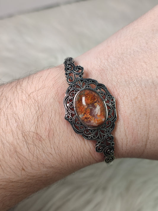 Brazalete ajustable con cuarzo jardín - n° 8