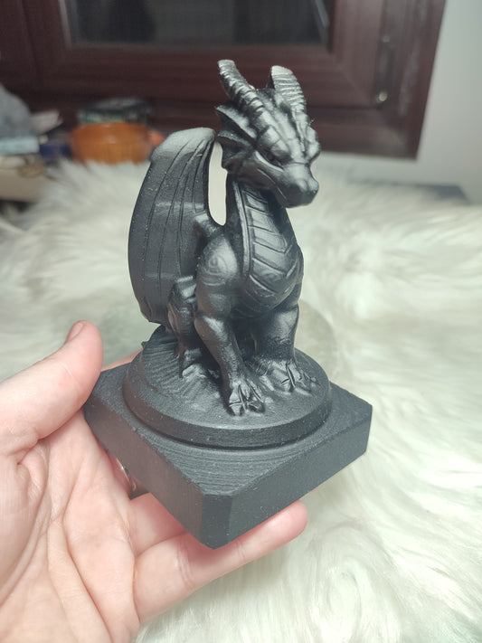 Dragón obsdiana negra + 500 gramos