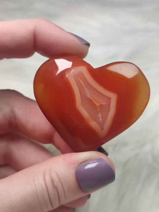 Corazón ágata Cornalina - N° 9